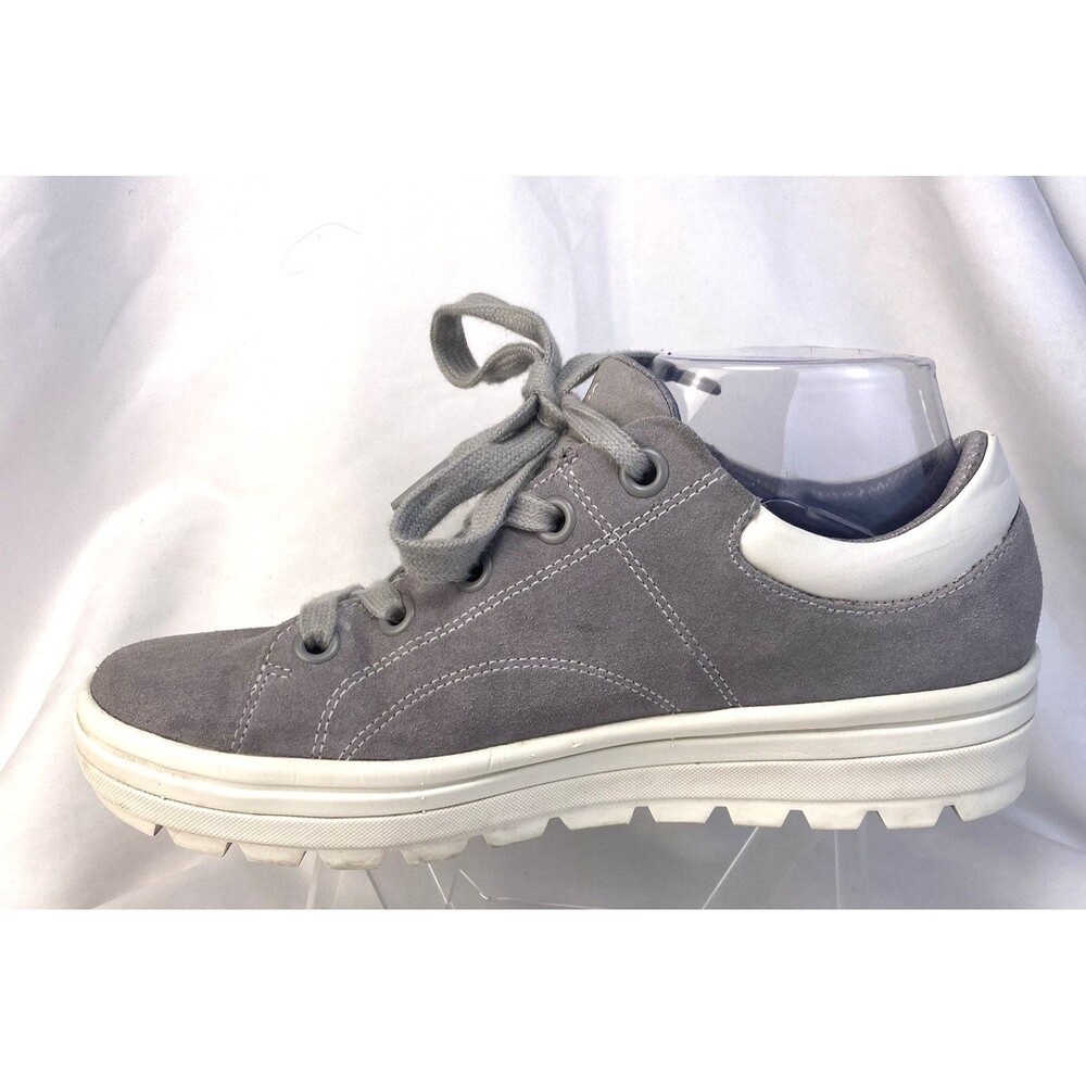 Skechers Street LA Womens Size 8.5 Back Again Gray Suede Casual Shoes 73999 - Picture 4 of 10